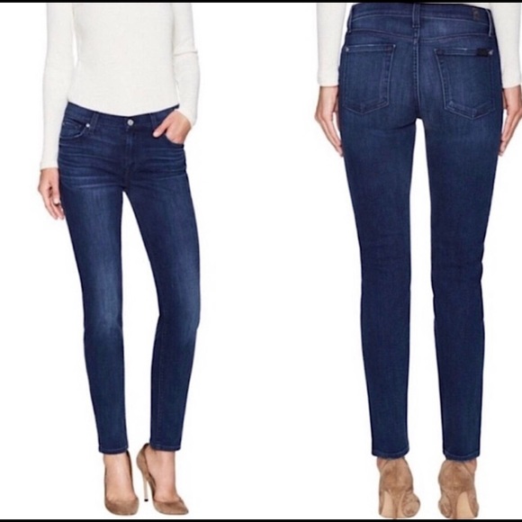 7 For All Mankind Denim - 7 for all mankind the slim cigarette jeans size 29